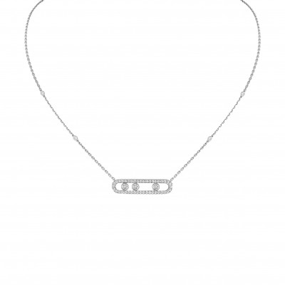 MESSIKA  MOVE PAVÉ WHITE GOLD DIAMOND NECKLACE 3994